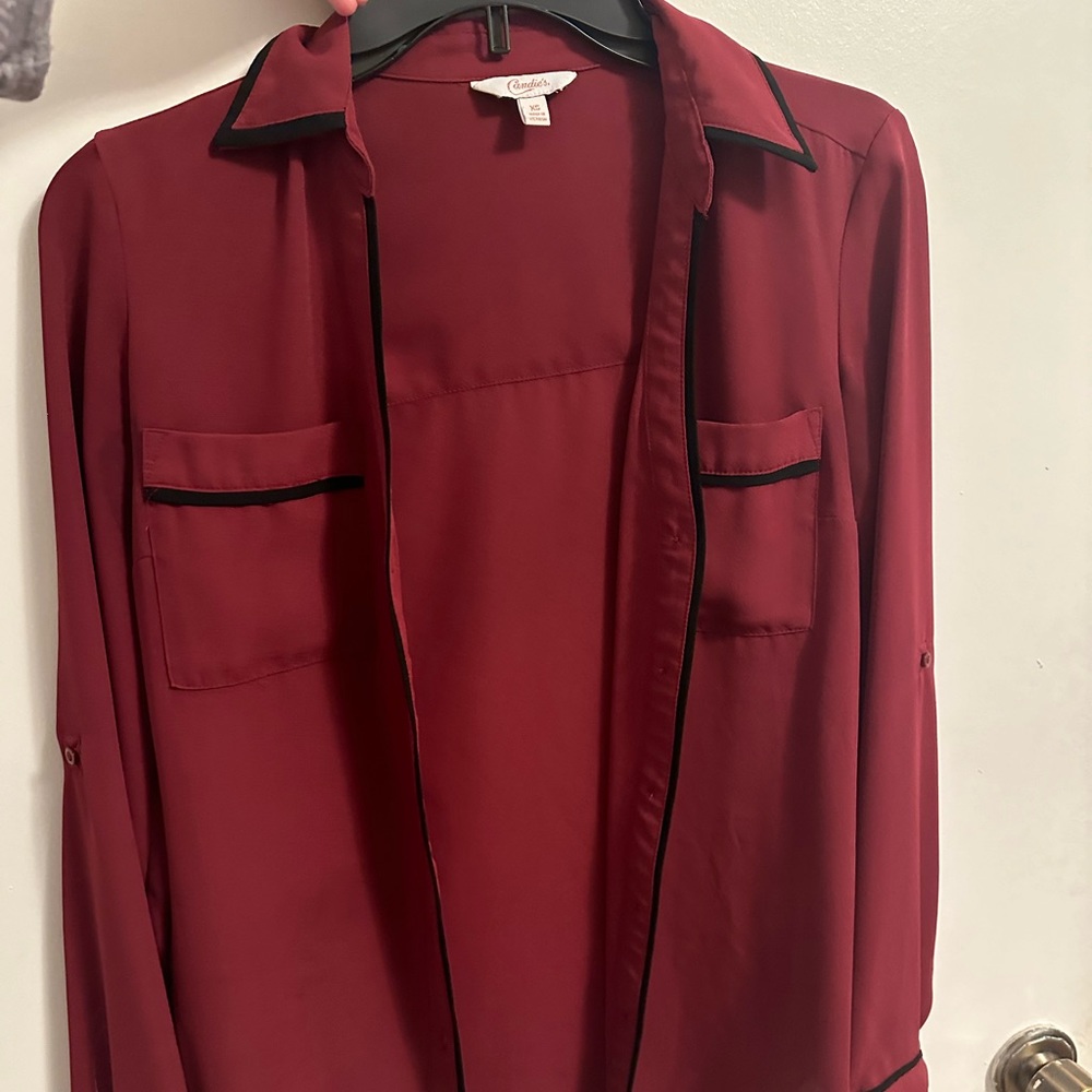 Candie’s XS button down shirt. Brand new without tag.